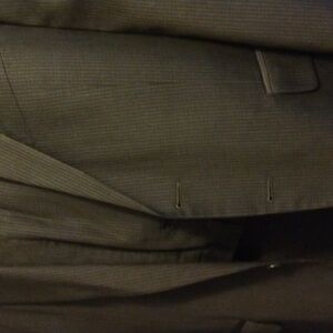 Men suit by Joe Abboud and tailored by Nordstrom. Pinstripe